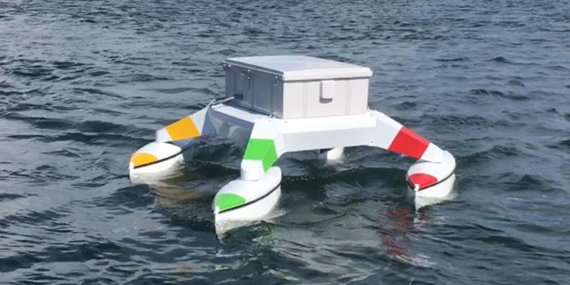 水素燃料電池搭載の水上ドローン