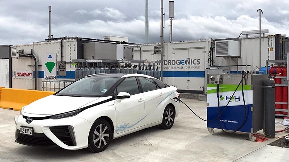 水素燃料電池車への供給