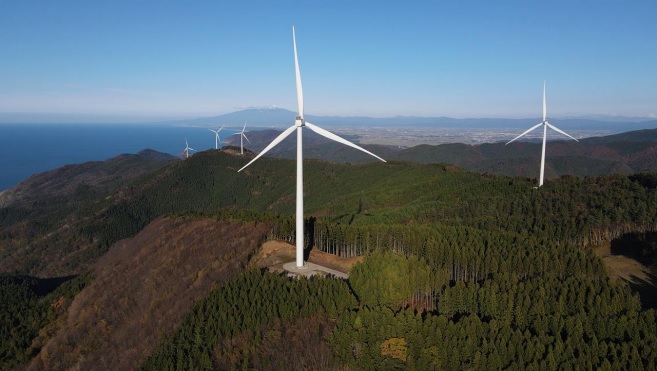 ＪＲＥ、山形県・鶴岡八森山風力発電所