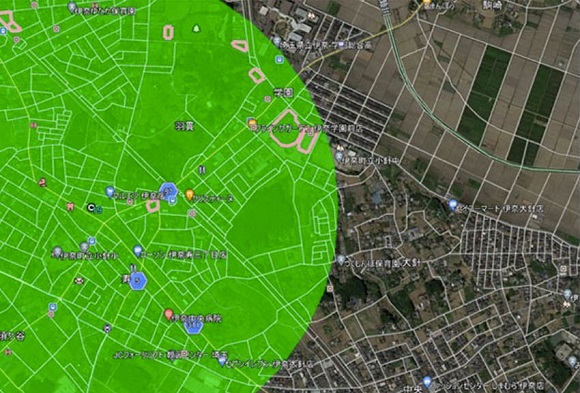 AI解析で「駐車場×太陽光」の適地を検索