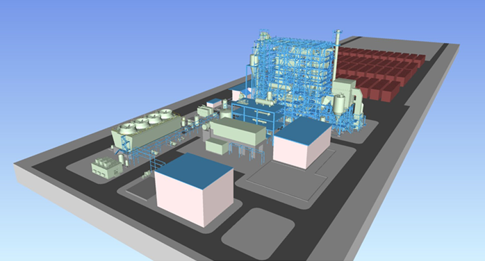 広島県福山市に木質専焼バイオマス発電所