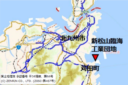 福岡県苅田町のバイオマス発電所
