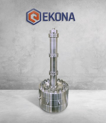 EKONA社が開発するメタン熱分解技術の反応器