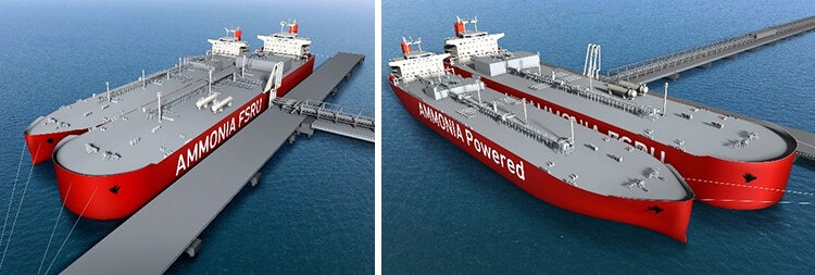 液化CO2輸送船（LCO2船）のイメージ図