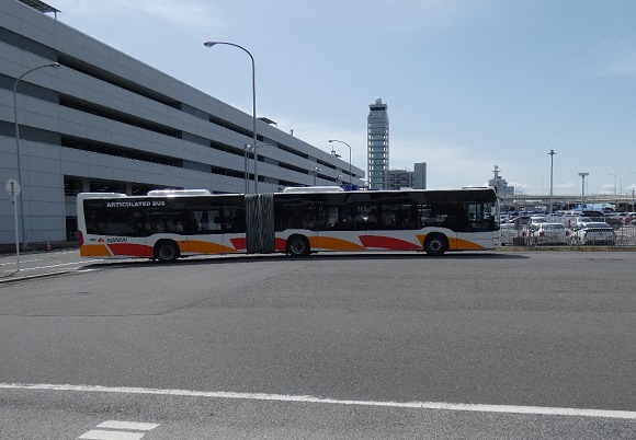 エアロプラザ１階のバス乗り場