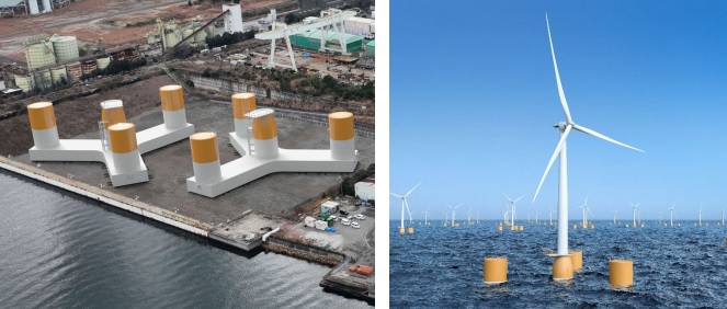 ハイブリッド浮体