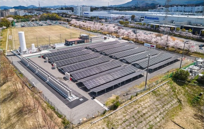 パナソニック、滋賀県草津市で純水素型燃料電池・太陽電池・蓄電池を連携制御の「H2 KIBOU FIELD」