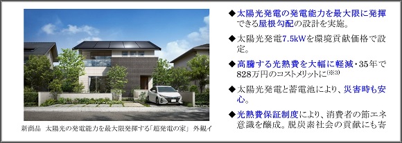 アキュラホーム、東京都で設置義務化の太陽光発電を最大活用する「超発電の家」を販売開始