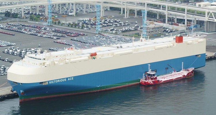 旭タンカーのＥＶタンカー「あさひ」、初荷となるバンカー輸送を実施