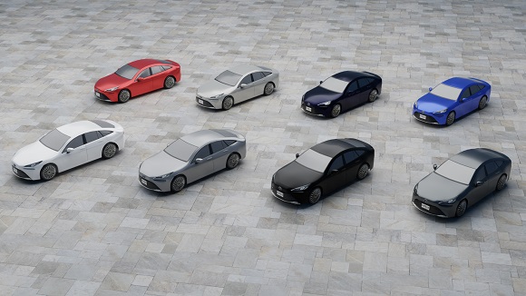 トヨタ燃料電池自動車「MIRAI」、三越伊勢丹VRアプリの仮想新宿ターミナル広場にバーチャルショールーム