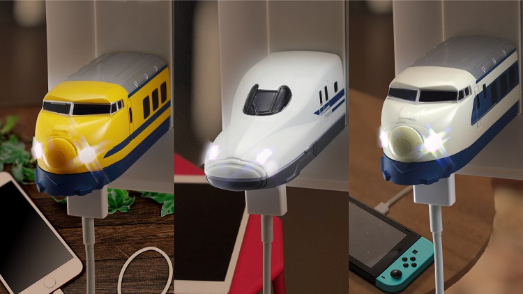 鉄道型USB AC充電器「スマ鉄」、東海道新幹線＆ドクターイエロー版を発売
