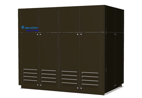 川崎キングスカイフロント東急REIホテル、明治電機工業㈱製 50kW純水素型定置式燃料電池発電機導入イメージ