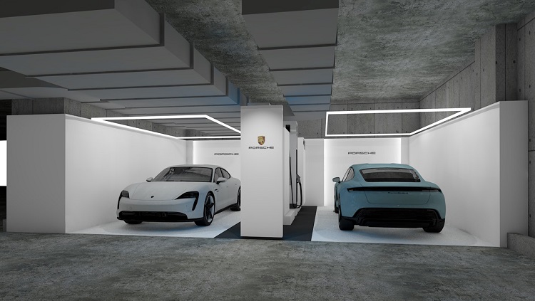 急速充電器「ポルシェターボチャージングステーション」を京王プラザホテルに設置、都内で２箇所目