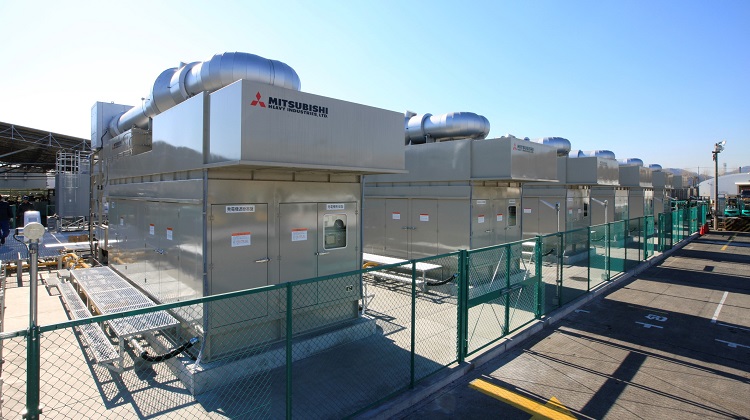三菱重工グループ、工場のガスエンジン向け「CO2回収」実証試験を開始