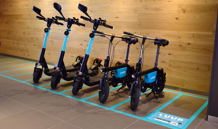 スイスホテル南海大阪、電動マイクロモビリティのシェアリングサービス「LUUP」のポートを設置