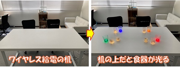 ビー・アンド・プラス、スマートライフを支えるワイヤレス給電テーブルを初公開！