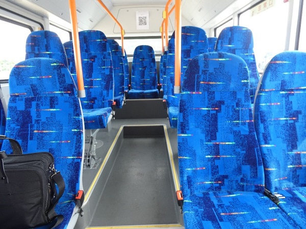 大阪舞洲の2022バステクフォーラムで、EVモーターズ・ジャパンの電気バスに乗ってきました