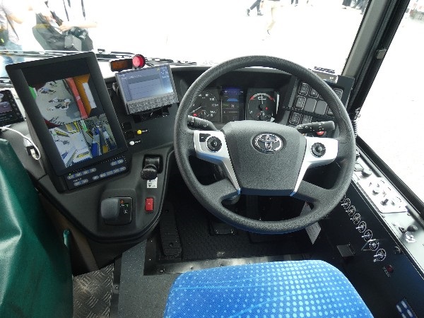 大阪舞洲の2022バステクフォーラムで展示の「トヨタSORA」