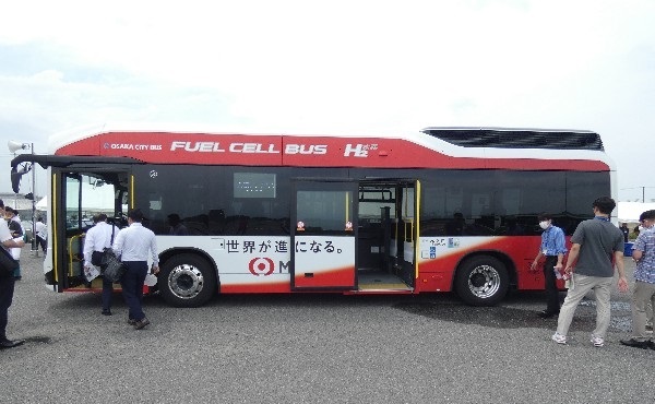 大阪舞洲の2022バステクフォーラムで展示の「トヨタSORA」