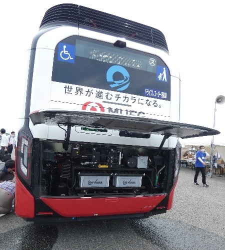 大阪舞洲の2022バステクフォーラムで展示の「トヨタSORA」