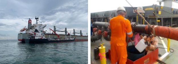 川崎汽船、舶用バイオ燃料を使用した鋼材輸送船の試験航行を実施