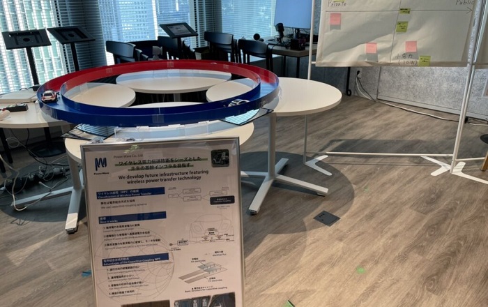 パワーウェーブ、Woven Planet Holdingsオフィスでワイヤレス電力伝送の電動模型を展示