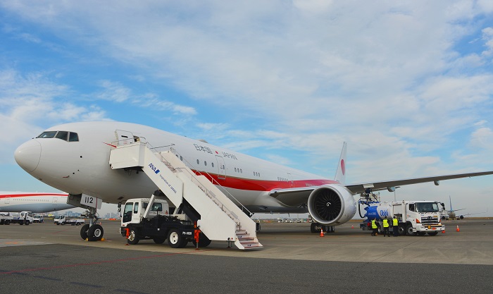 ユーグレナ、政府専用機に国産SAF「サステオ」を初給油