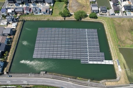太陽グリーンエナジー、奈良県に新たな水上太陽光発電所を開所