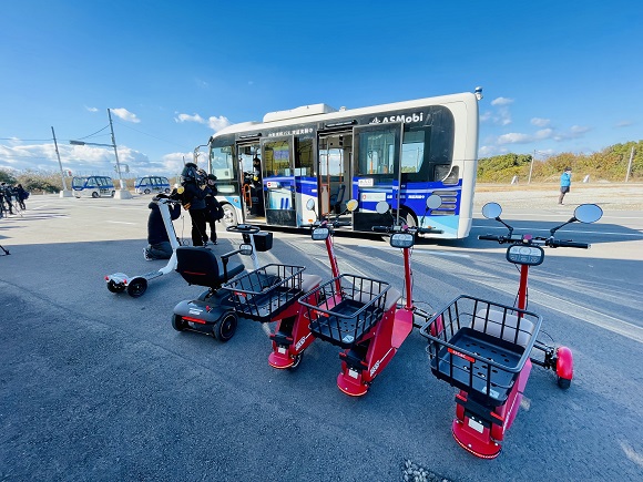 次世代電動モビリティFuture「GOGO！シェア」、大阪舞洲実証会場で体験試乗を開始