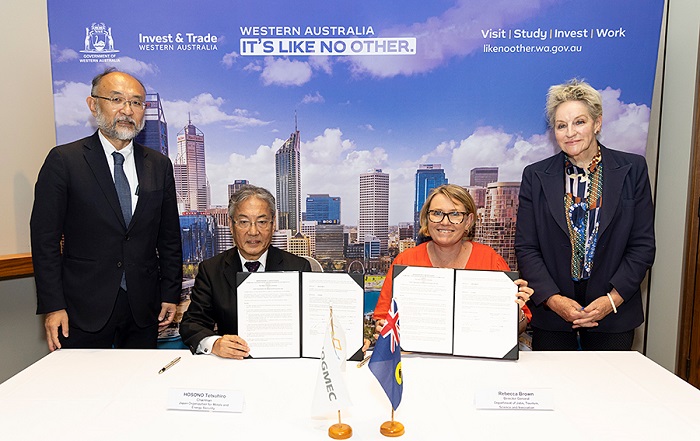 JOGMEC、西オーストラリア州政府と石油・天然ガス／水素・アンモニア／CCS・CCUSで協力