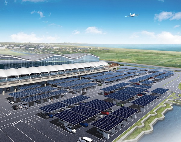 仙台空港にカーポート型太陽光発電所を建設へ