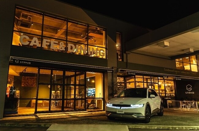 三菱商事とHyundai、ガソリンスタンド等で電気自動車サービスを開始