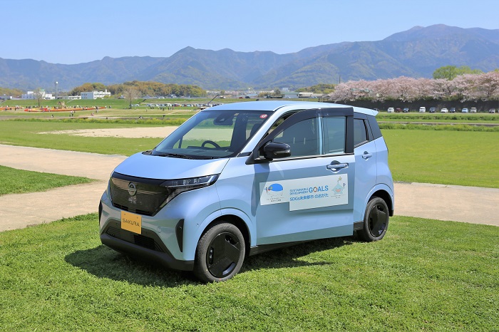 福岡県直方市、水道事業公用車に軽電気自動車を１台導入