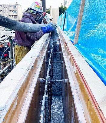 大林組、カーボンネガティブを実現する「クリーンクリートN®」を現場打ちRC壁に初適用