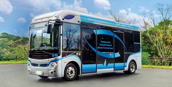 EV モーターズ・ジャパン、北九州市へ小型コミュニティEVバスを納車