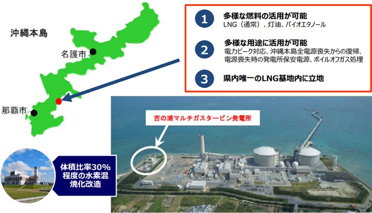 沖縄電力、沖縄エリアで水素混焼発電実証を実施
